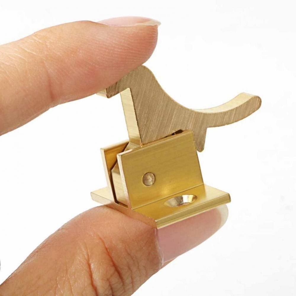 Home Improvement Noise - 1 セットレトロ真鍮鳥ラッチロックホームセンター窓フックドアエルボバックル自動低騒音ドアキャッチキャビネット