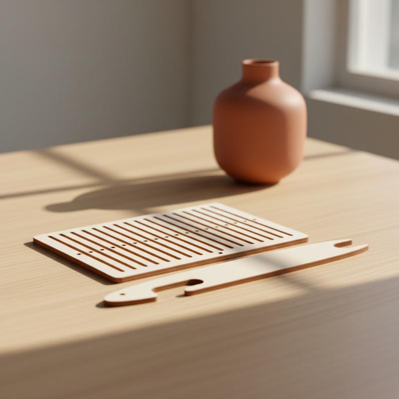 Home Improvement Kit - 木製ベルト織機キット 2個セット ポータブルシャトルツール 軽量 家庭およびスタジオ用