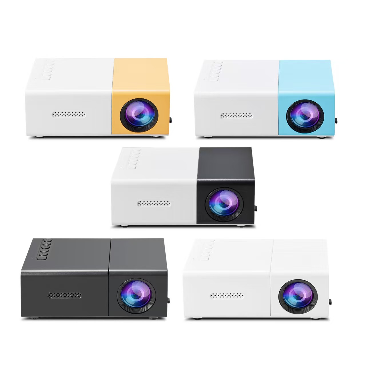 Home Improvement Videos - YG300アップグレード版ミニLEDプロジェクター、ポータブル1000ルーメン320x240P HDMI対応USBオーディオホームメディアプレーヤービーマー