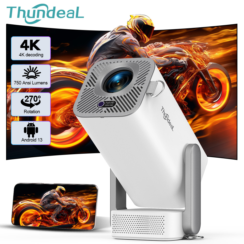 Home Improvement Videos - ThundeaL 4K Android フルHDプロジェクター TD80Pro ミニビームプロジェクター