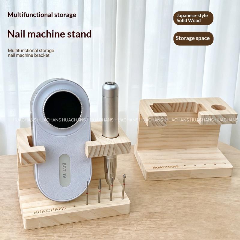 Home Improvement Tim - ポータブル木製ネイルドリルビットホルダー 1 個マニキュアツール収納ラック旅行用ホーム DIY ネイルアート