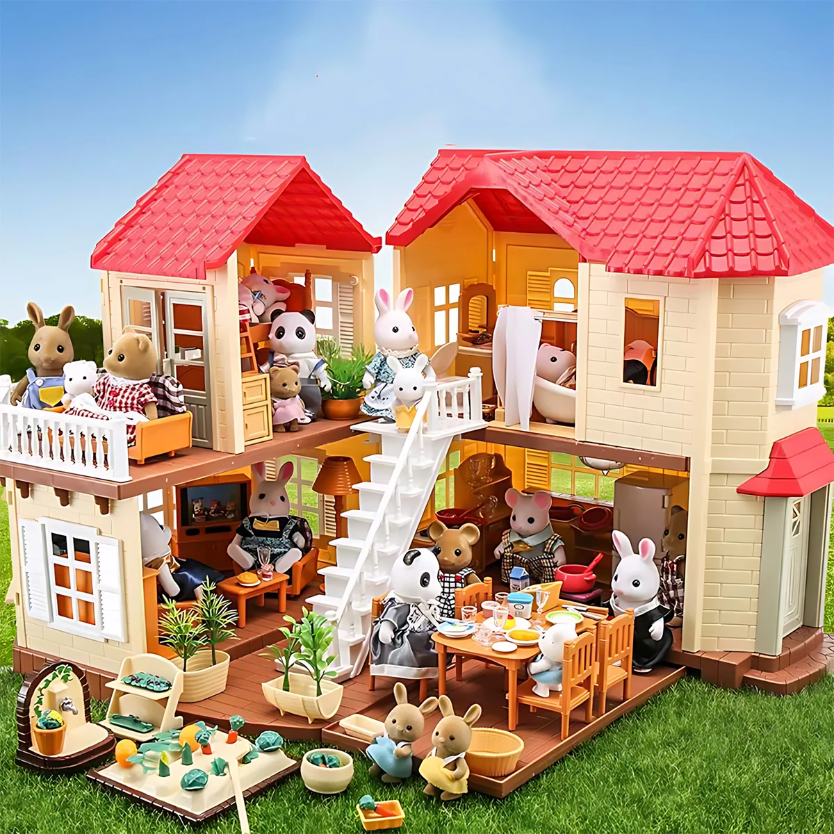 Home Improvement Diy - ミニチュア家具 1:12 ドールハウスキッチンリビングルーム寝室セット DIY シーン人形遊び装飾女の子おもちゃの家誕生日ギフト