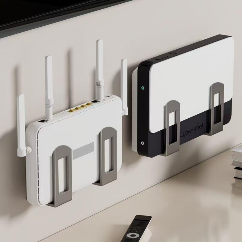 Home Improvement Tim - 2個入り ホームルーター収納ボックス 壁掛け式セットトップボックス 壁掛け固定具 サポートブラケット Wifi配置ラック