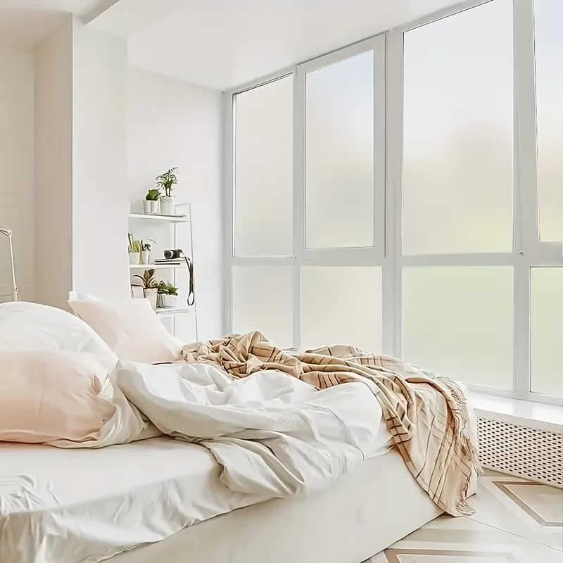 静電吸着すりガラスプライバシーフィルム窓用プライバシーフィル - Window Insulation Film のレビューと価格