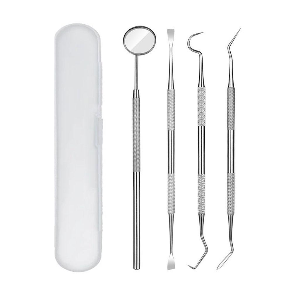 4個入りステンレス製歯科口腔清掃ツールセット、歯石＆汚れ除去 - Home Improvement Kit のレビューと価格