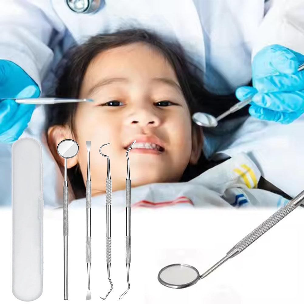 4個入りステンレス製歯科口腔清掃ツールセット、歯石＆汚れ除去 - Home Improvement Kit のレビューと価格