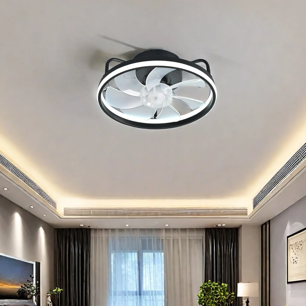 2 in 1 モダンなスマートシーリングファン寝室のシーリン - Ceiling Fan Mount のレビューと価格