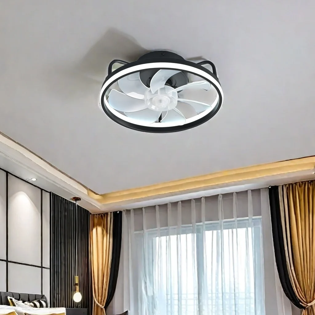 2 in 1 モダンなスマートシーリングファン寝室のシーリン - Ceiling Fan Mount のレビューと価格