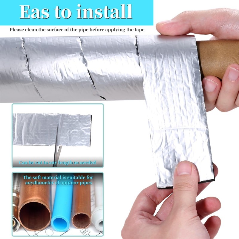 冬用パイプラップ断熱材 32.81FT 屋外パイプフォーム断 - Pipe Insulation Foam のレビューと価格