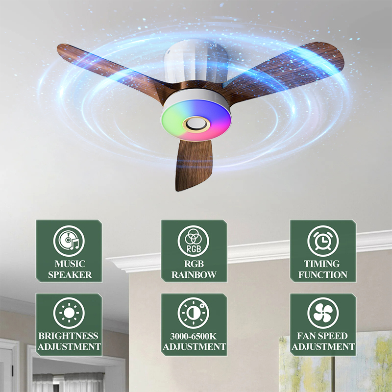 インテリジェント三枚羽根シーリングファンライト ダイニングル - Ceiling Fan Mount のレビューと価格