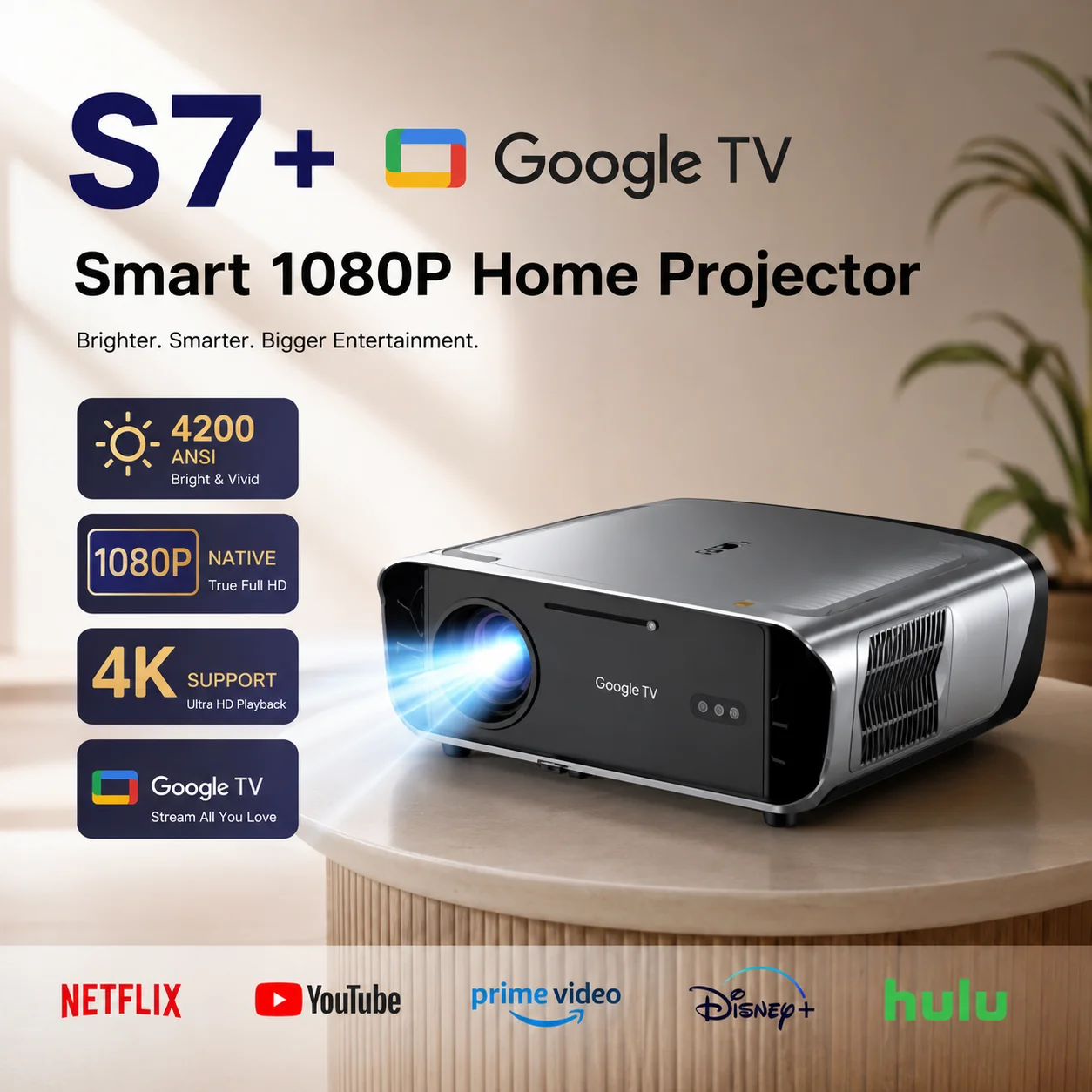 S7 4200ANSI ネイティブ1080P 4K UHDプ - Home Improvement Videos のレビューと価格
