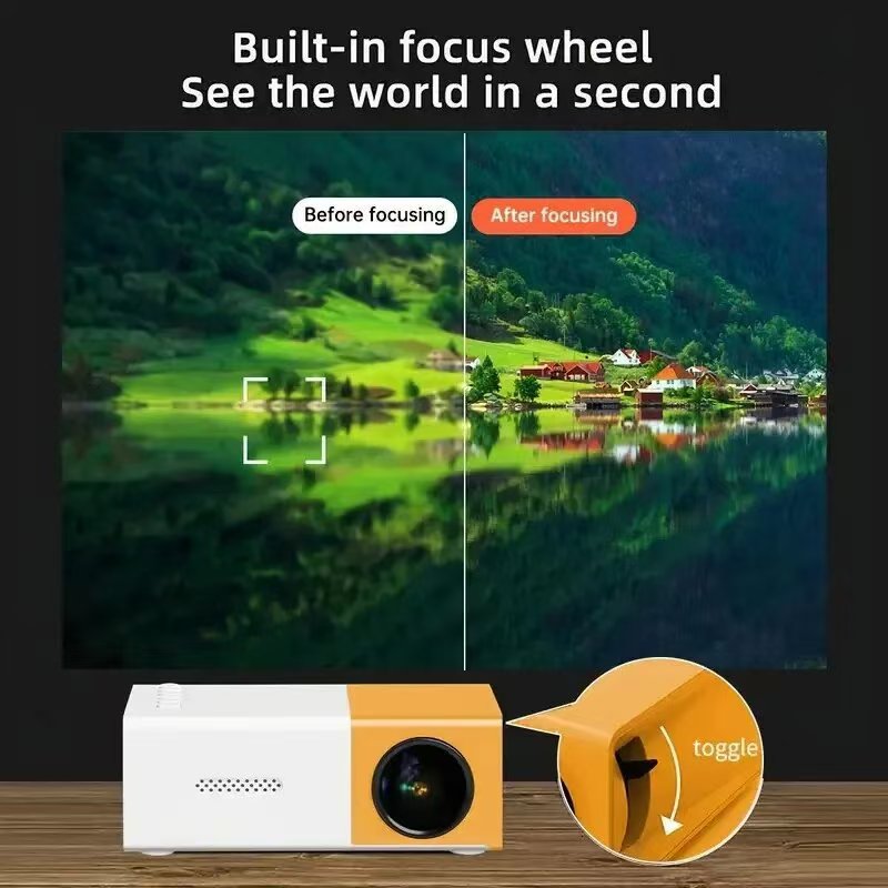 YG300アップグレード版ミニLEDプロジェクター、ポータブ - Home Improvement Videos のレビューと価格