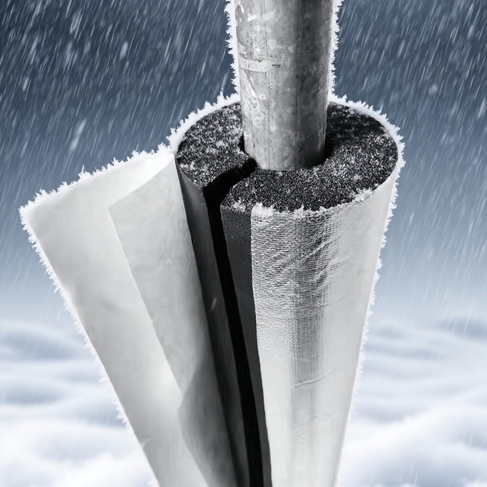 自己粘着式オープンタイプフォームパイプ断熱スリーブ アルミ箔 - Pipe Insulation Foam のレビューと価格