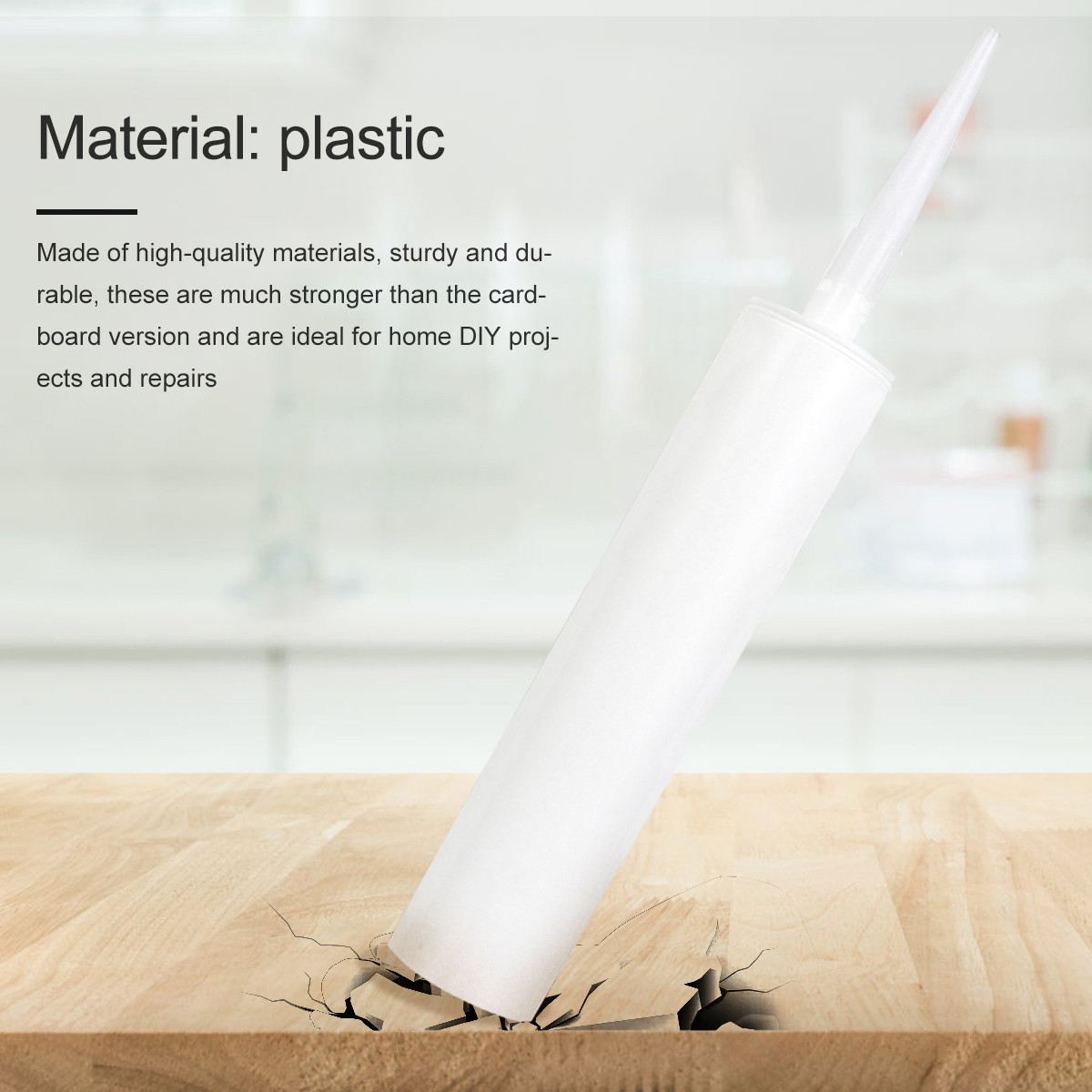 5個入り空の詰め替え可能なプラスチックコーキングチューブ、シ - Home Improvement Diy のレビューと価格