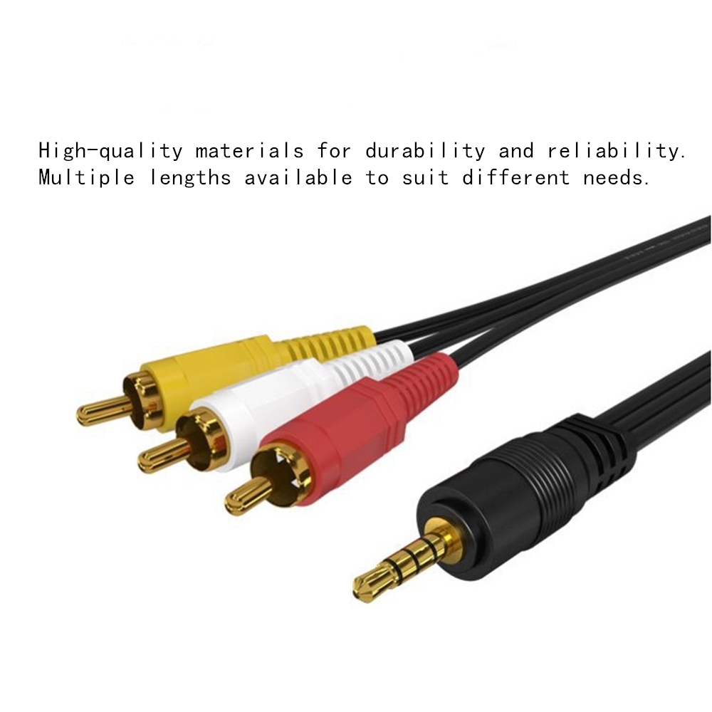 3.5 ミリメートルに 3 RCA オーディオビデオケーブル - Home Improvement Videos のレビューと価格