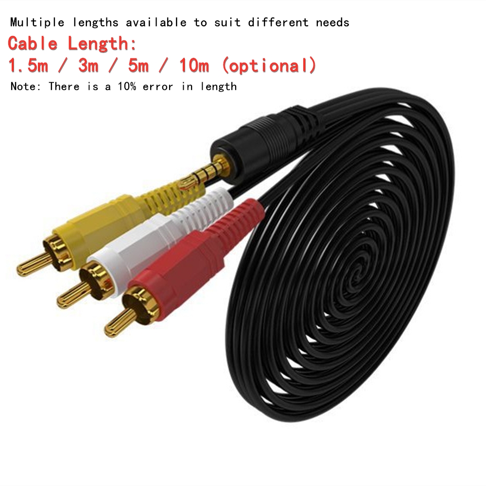 3.5 ミリメートルに 3 RCA オーディオビデオケーブル - Home Improvement Videos のレビューと価格
