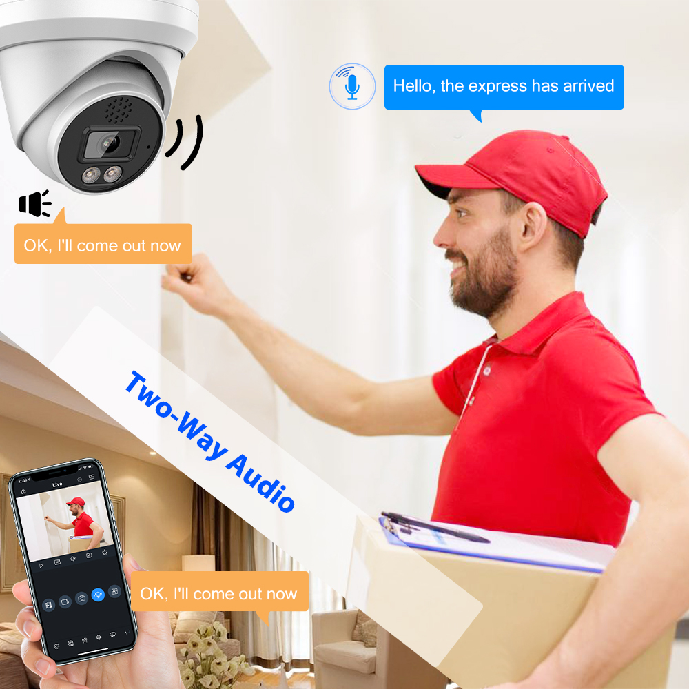 Vikylin 8MP IRナイトビジョンIPカメラ 人間・ - Home Improvement Videos のレビューと価格
