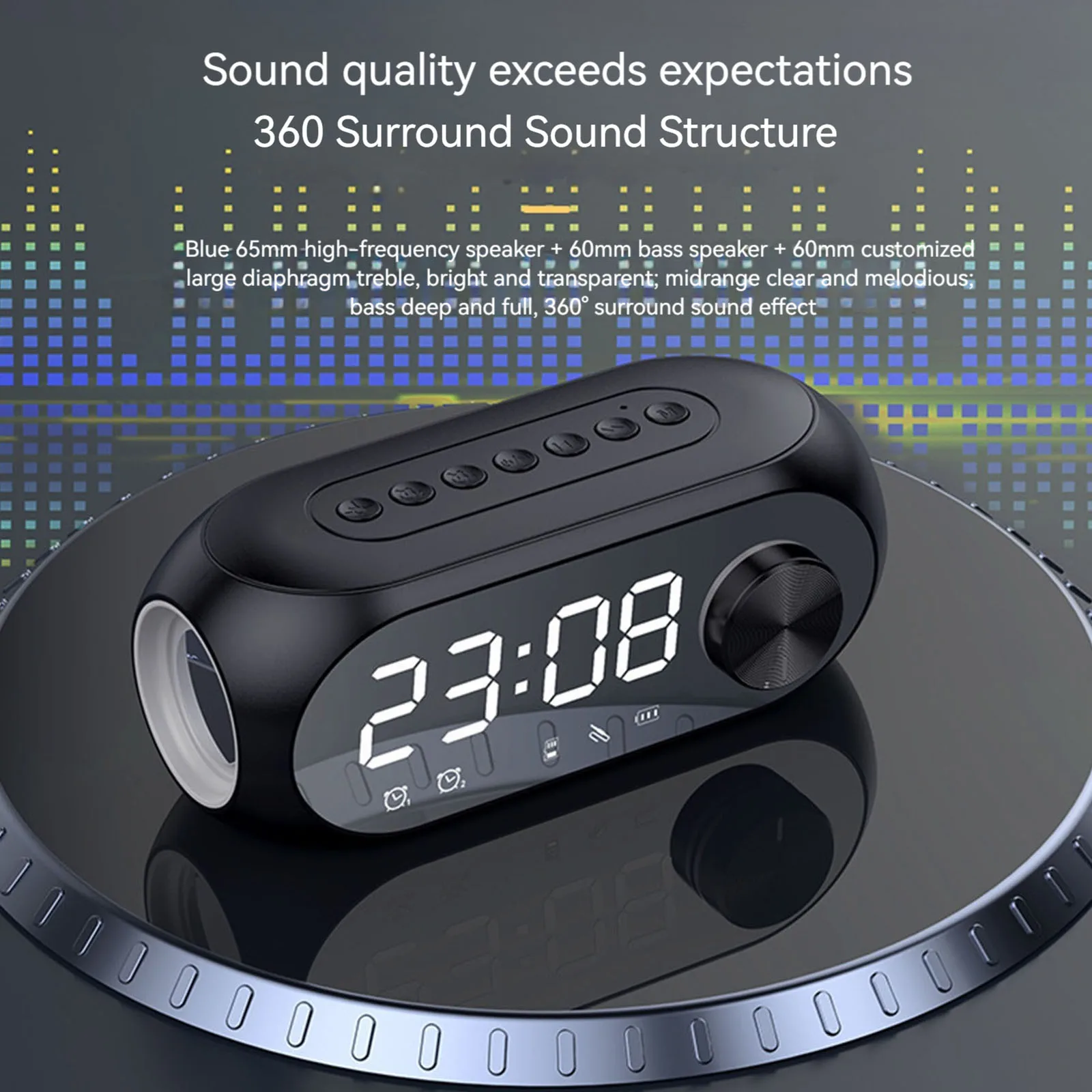 ワイヤレス Bluetooth スピーカー目覚まし時計ポータ - Home Improvement Videos のレビューと価格