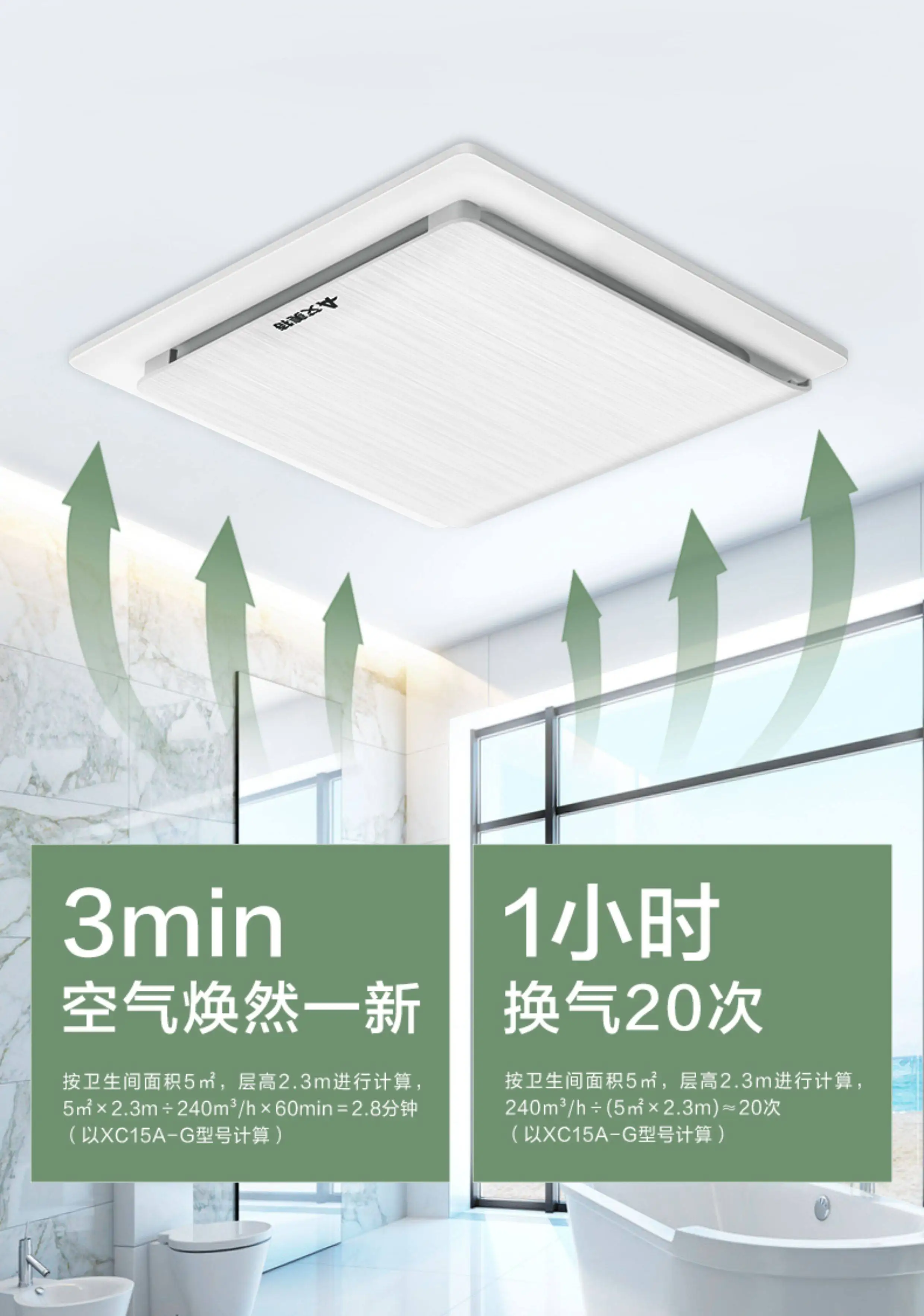 220V Airmate 静音・高出力換気扇。浴室やキッチン - Ceiling Fan Mount のレビューと価格