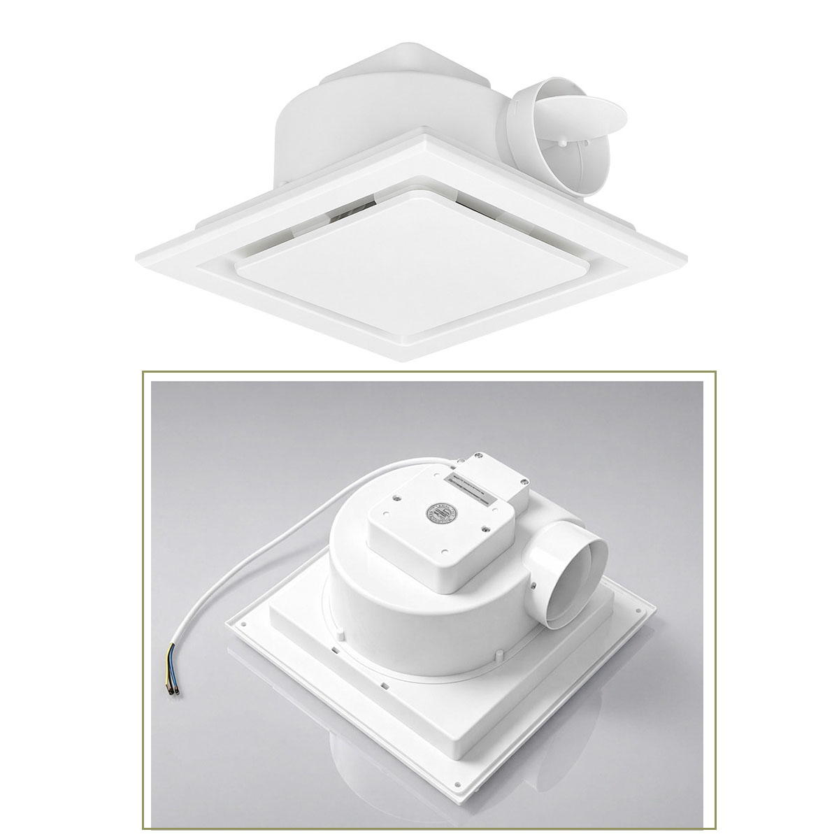 8/10/12インチ天井ダクト排気ファン、浴室・キッチン用天 - Ceiling Fan Mount のレビューと価格