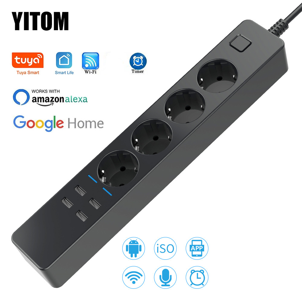 スマート電源タップ Wifi 4 EU コンセント プラグ  - Home Improvement Outlet のレビューと価格