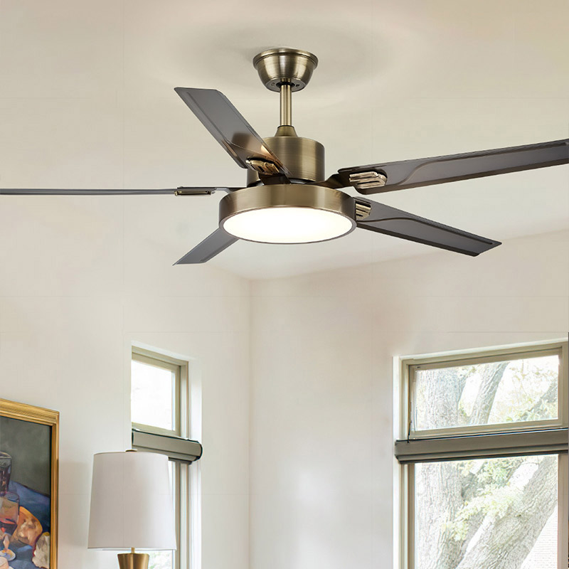 レトロなシーリングファンライト、高出力の風量、ヴィンテージ風 - Ceiling Fan Mount のレビューと価格
